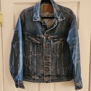 American Eagle Womens L Classic Blue Denim Jean Jacket